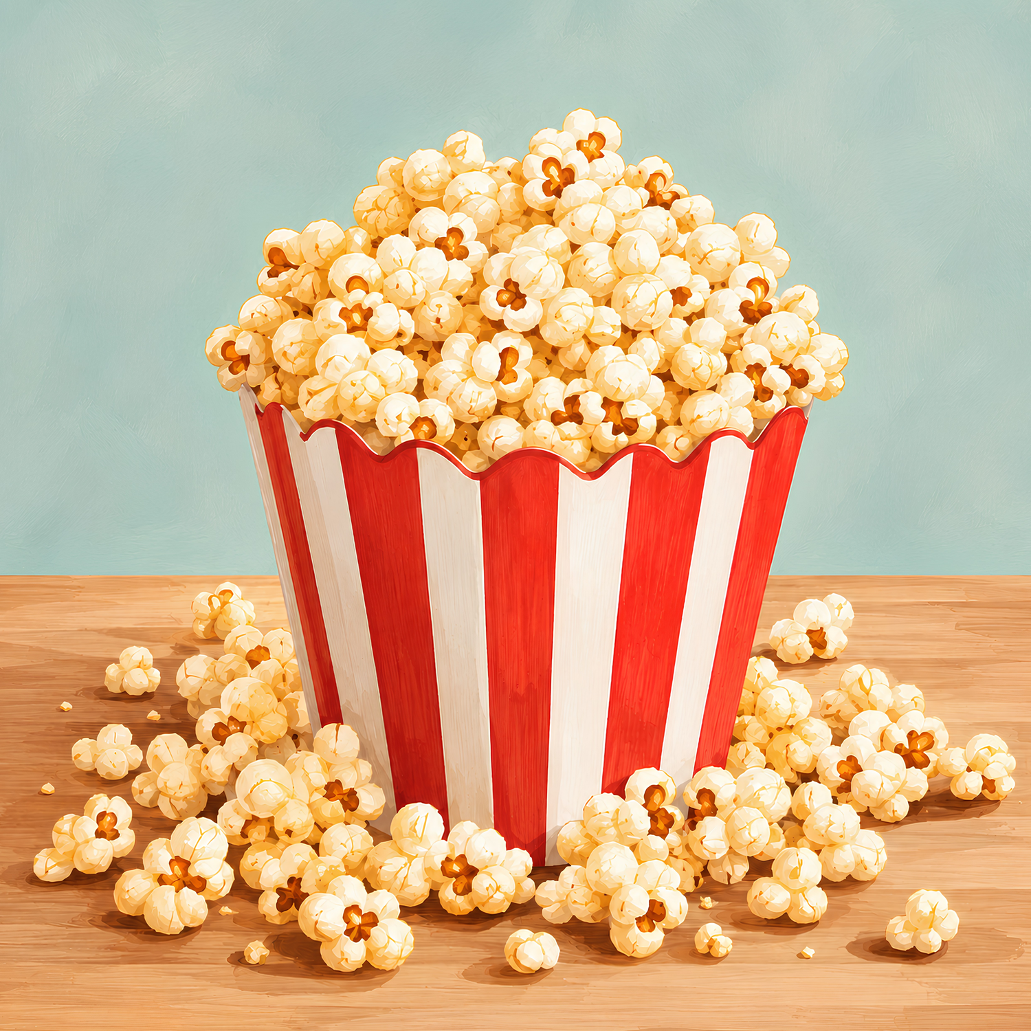 Buttered Popcorn- Diamond Art Kit (40x40cm, Round Drill)