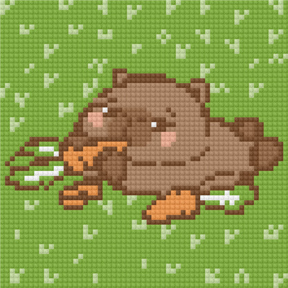 Spa Day Capybara by Blumensdiary – little whimsies Mini Diamond Art Set
