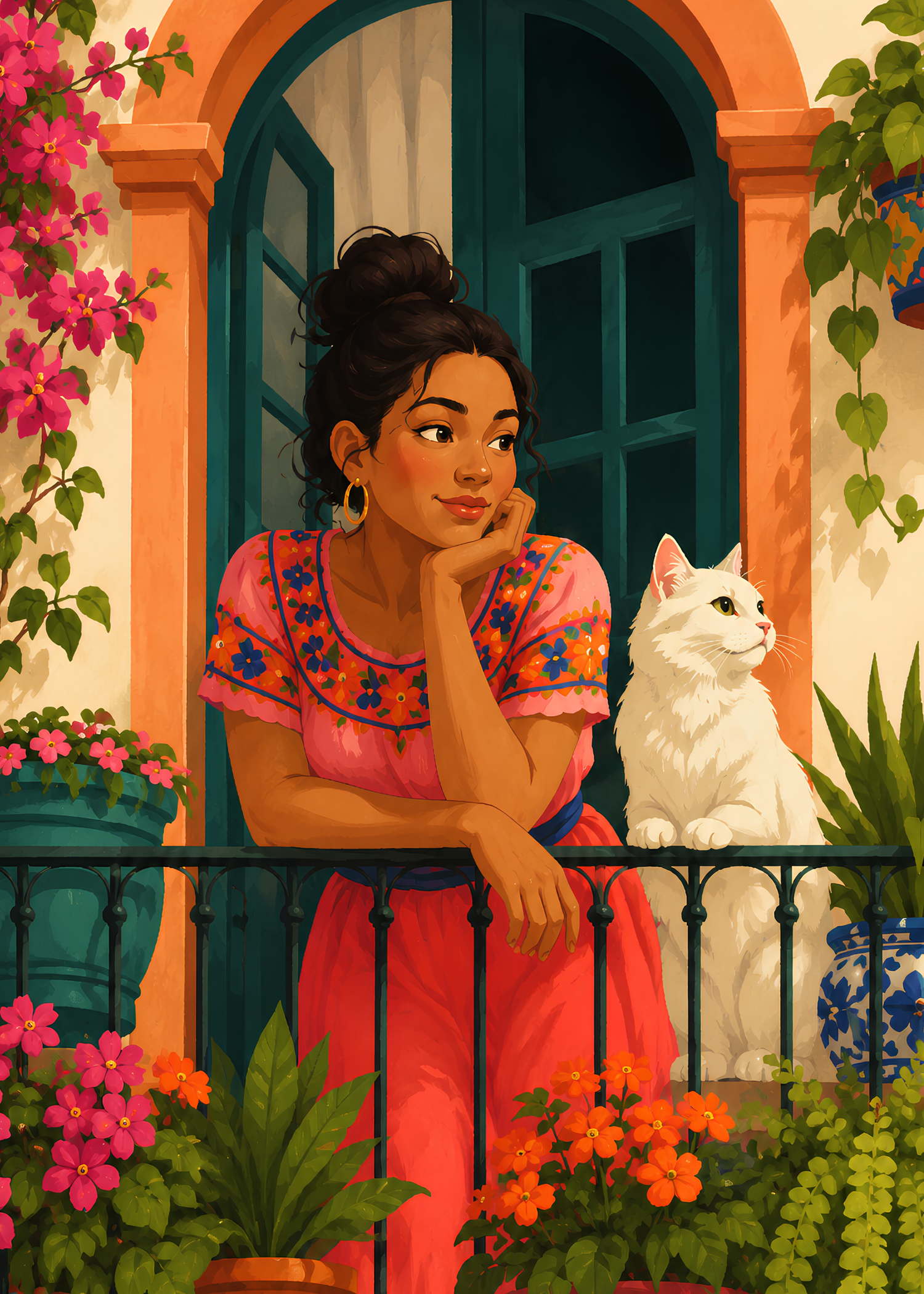 Casa de Flores- Diamond Art Kit (50x70cm, Square Drill)