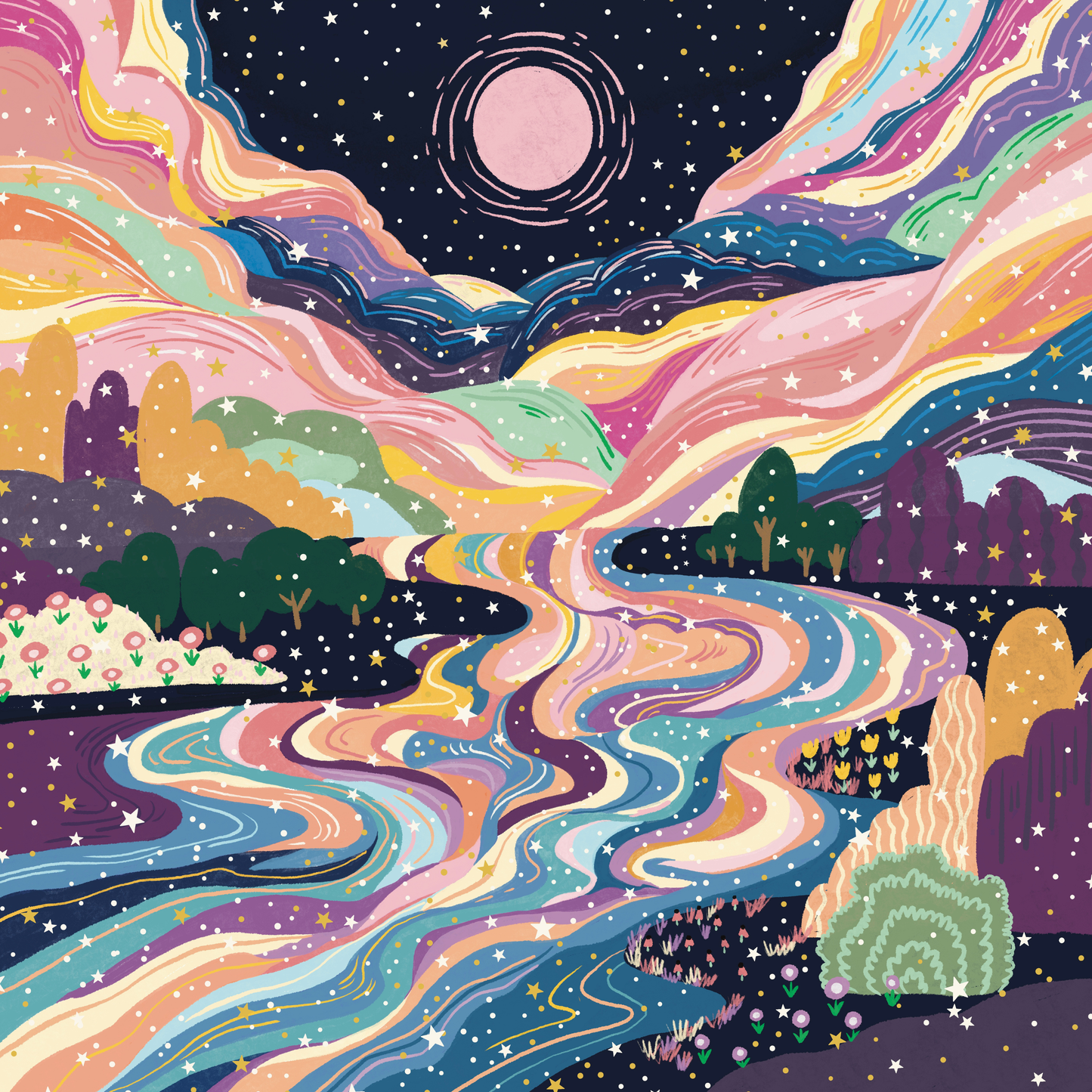 Celestial Landscape by Ziyi Studio- Diamond Art Kit (50x50cm Square Drill)