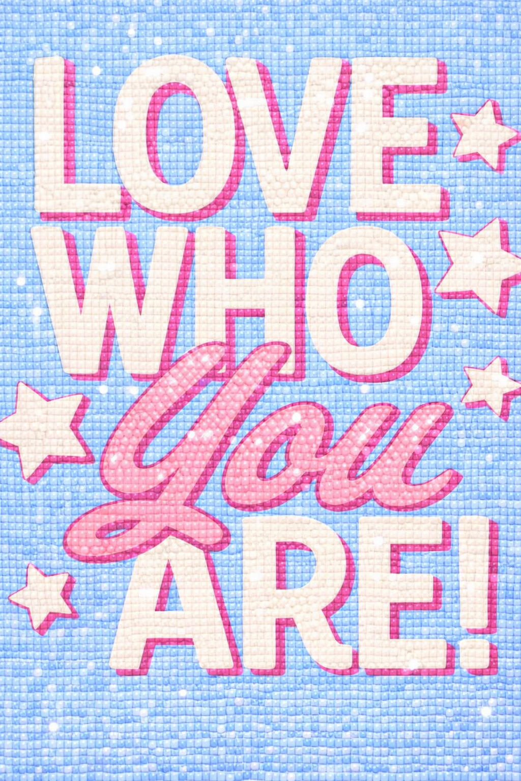 LOVE, ME - Diamond Art Kit (40x50cm, Round Drill)
