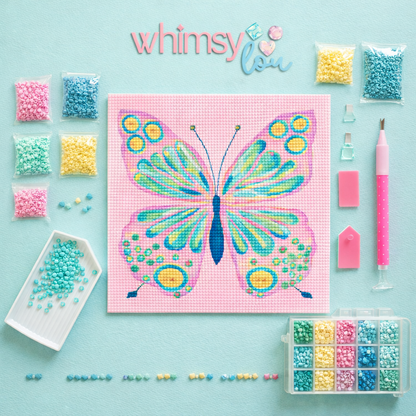 Confetti Wings - Diamond Art Kit (40x40cm, Square Drill)