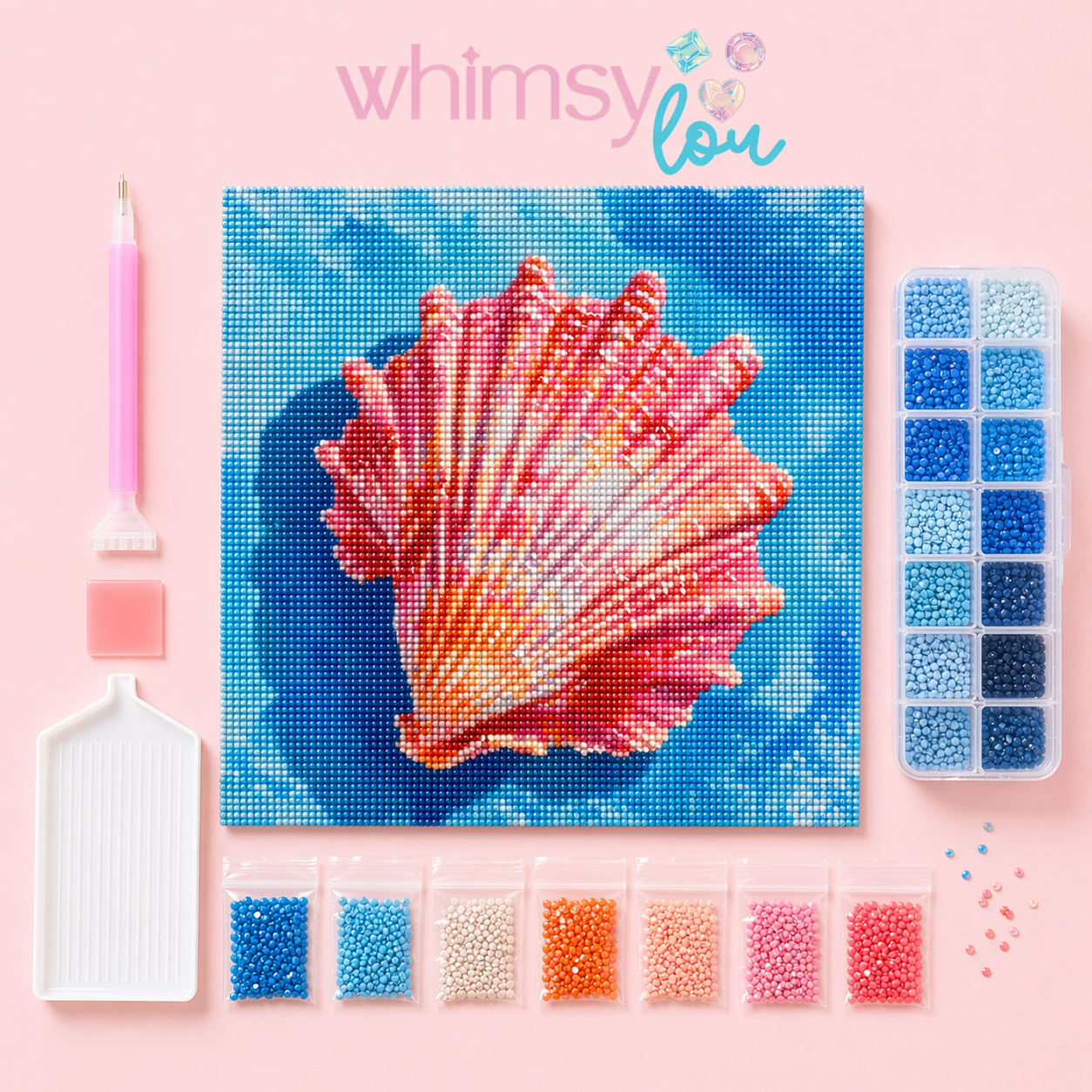 Coastal Keepsake- Diamond Art Kit (40x40cm, Square Drill)