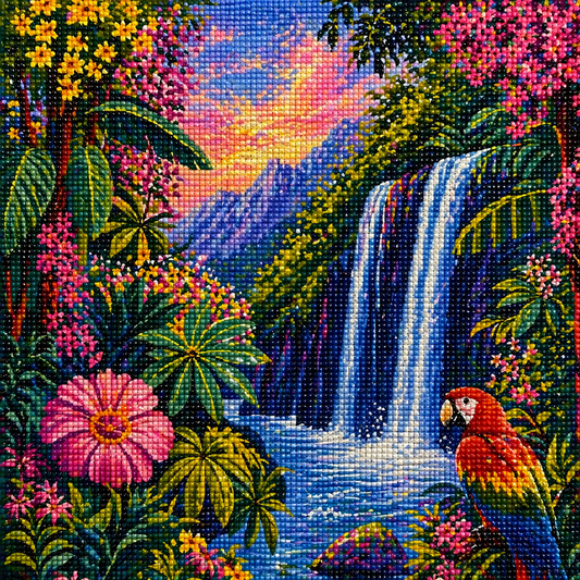 Hidden Paradise- Diamond Art Kit (50x50cm, Square Drill)