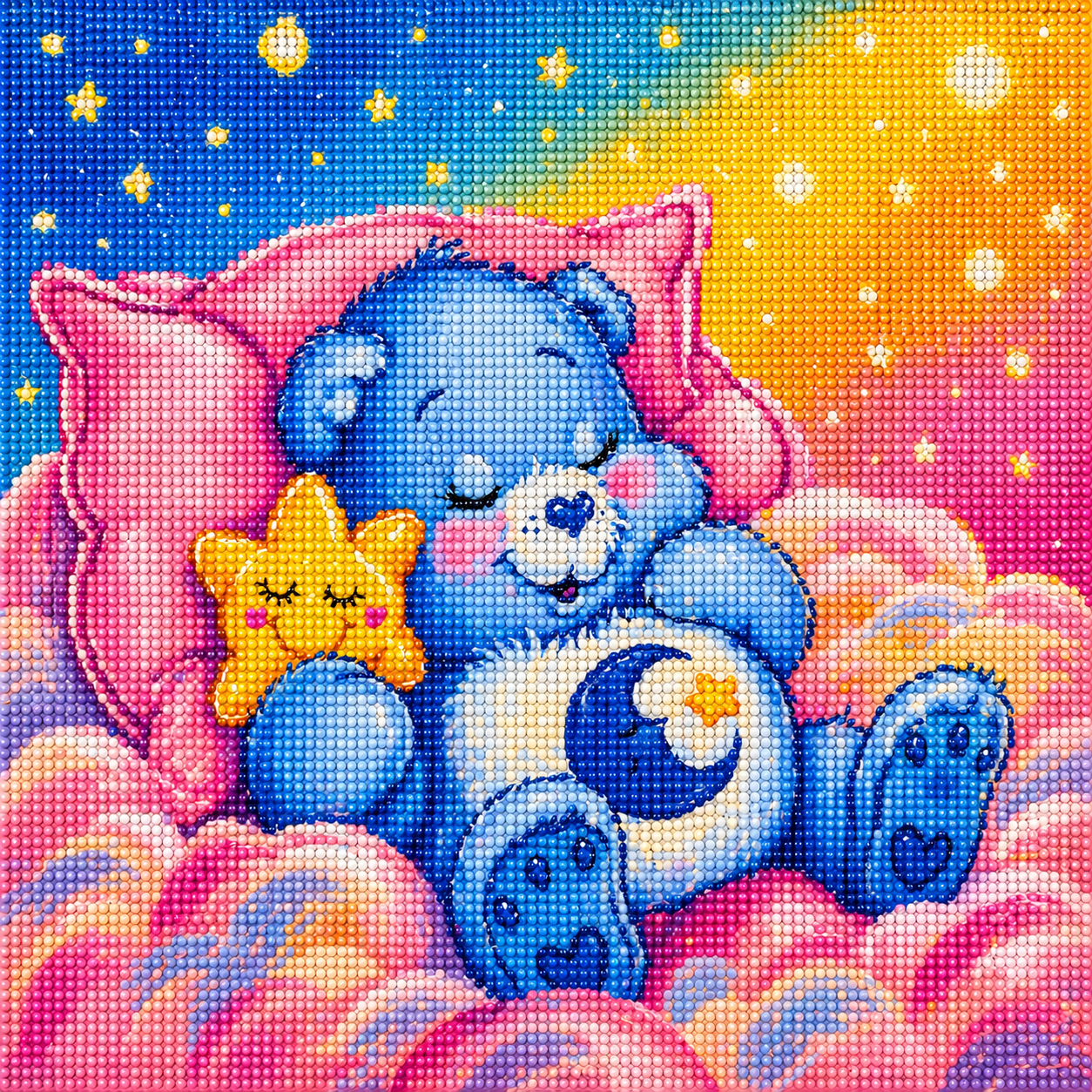 Cloud Nine Cuddles- Diamond Art Kit (50x50cm, Round Drill)