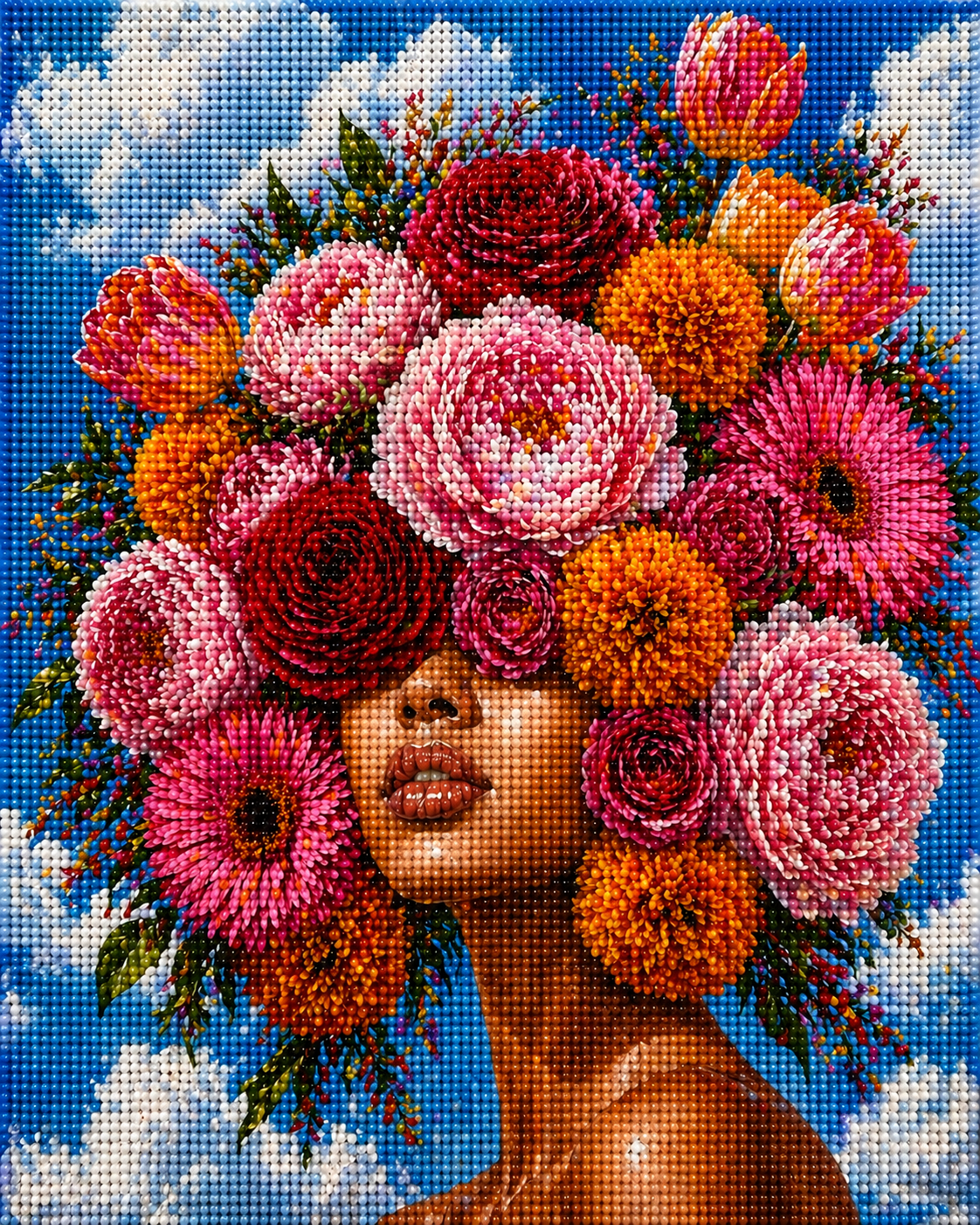 Crowned in Color- Diamond Art Kit (50x60cm, Square Drill)