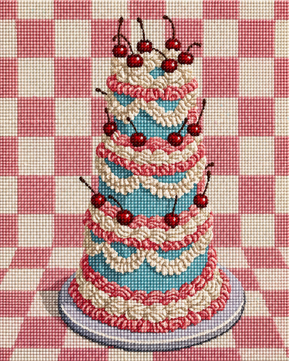 Cherry Sweet Celebration- Diamond Art Kit (40x50cm, Square Drill)