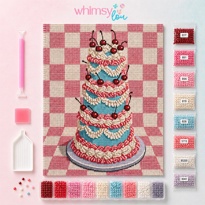 Cherry Sweet Celebration- Diamond Art Kit (40x50cm, Square Drill)