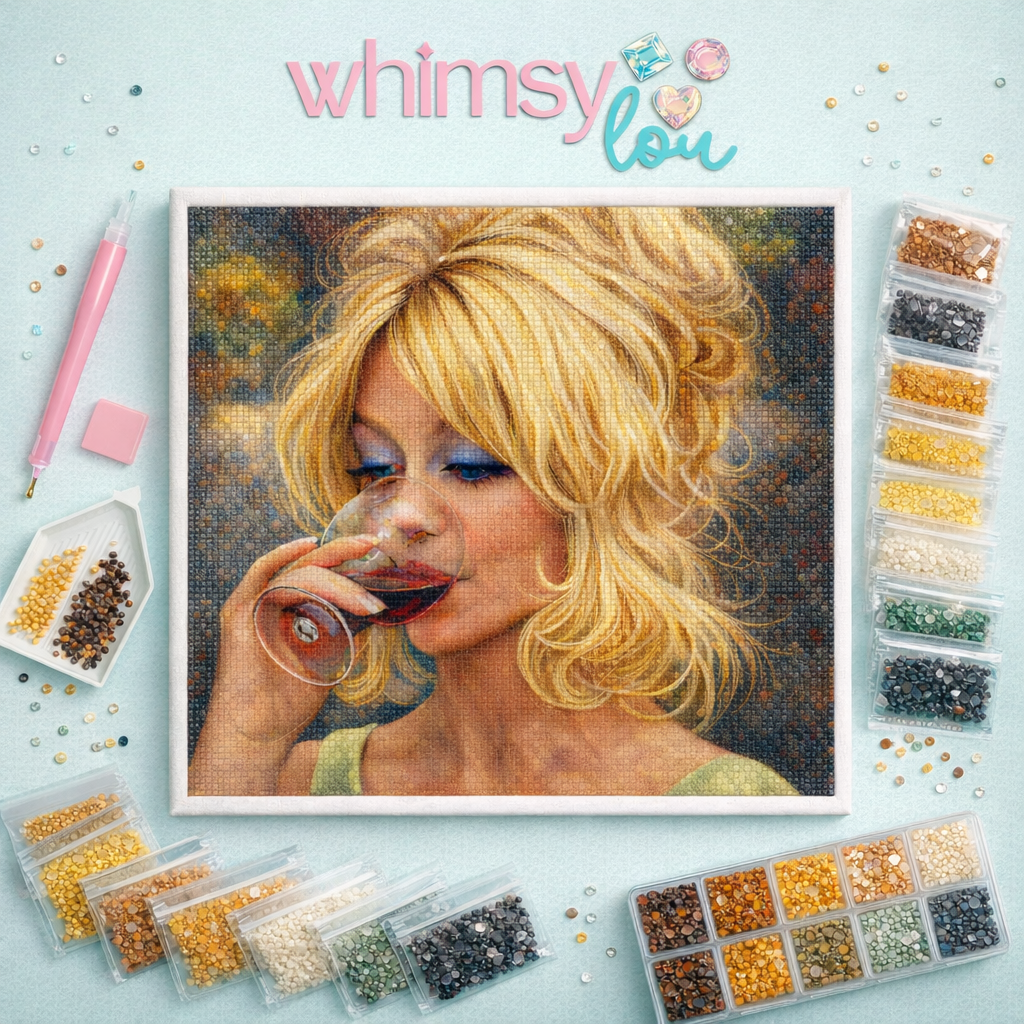 Goldie Girl – Diamond Art Kit (50x50cm, Square Drill)
