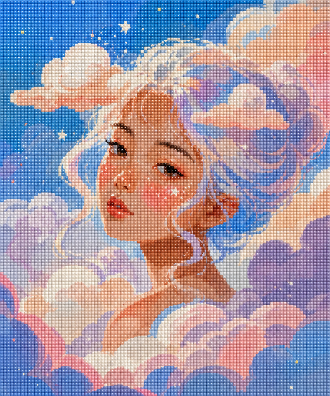 Head in the Clouds– Diamond Art Kit (50x60cm, Square Drill)