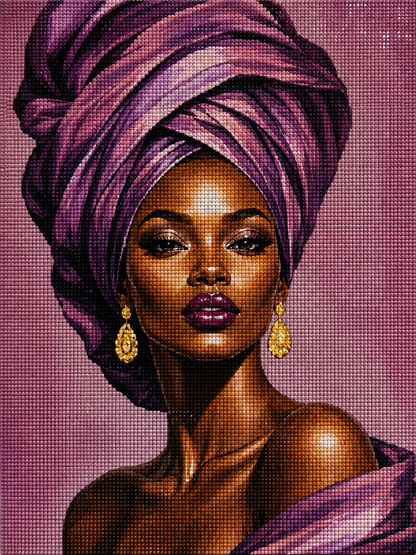 Amethyst Empress- Diamond Art Kit (45x60cm, Square Drill)