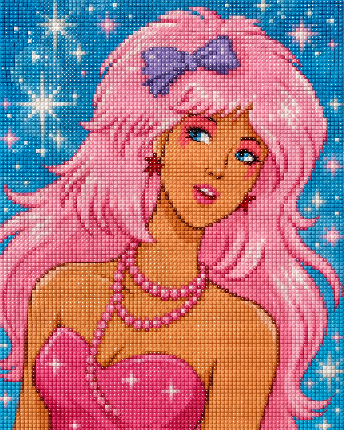 Pink Pop Dream- Diamond Art Kit (40x50cm, Square Drill)