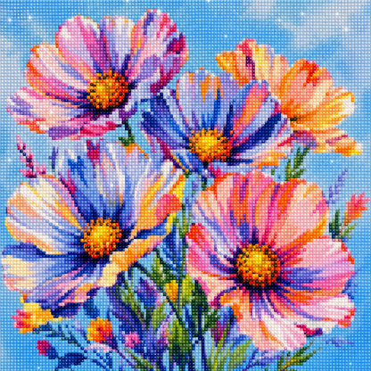 Rainbow Cosmos- Diamond Art Kit (40x40cm, Square Drill)