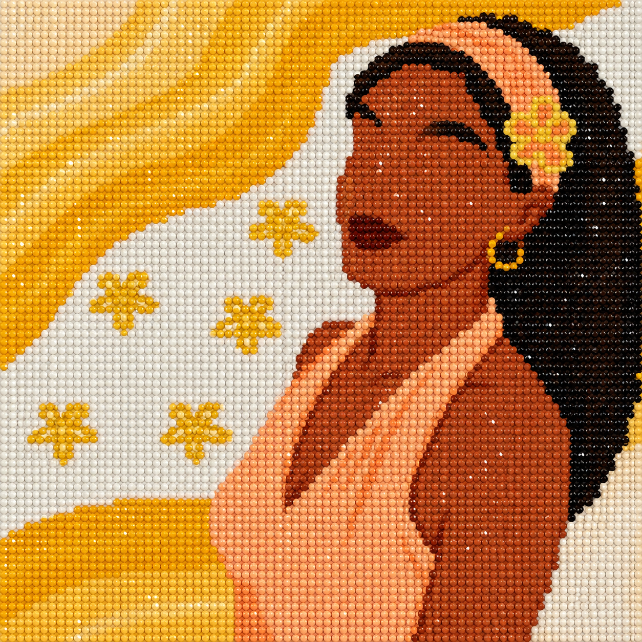 Happy Girl By Victorie Serena- Diamond Art Kit (30x30cm, Round Drill)