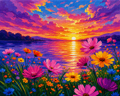 Sunset Cove- Diamond Art Kit (50x40cm, Square Drill)