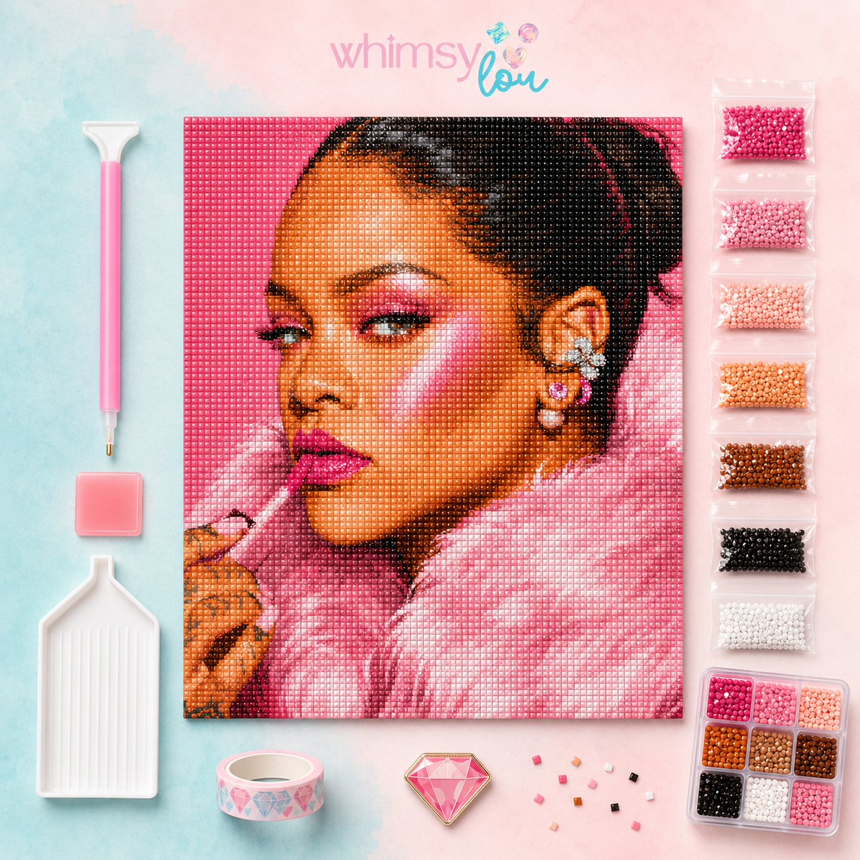 Bad Gal Gloss – Diamond Art Kit (50x60cm, Square Drill)