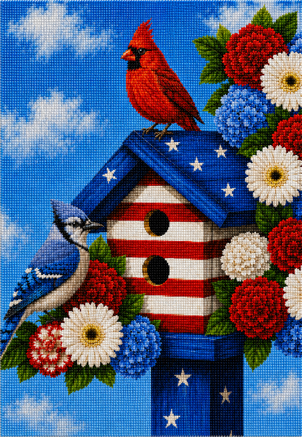 Stars & Songbirds- Diamond Art Kit (45x60cm, Square Drill)