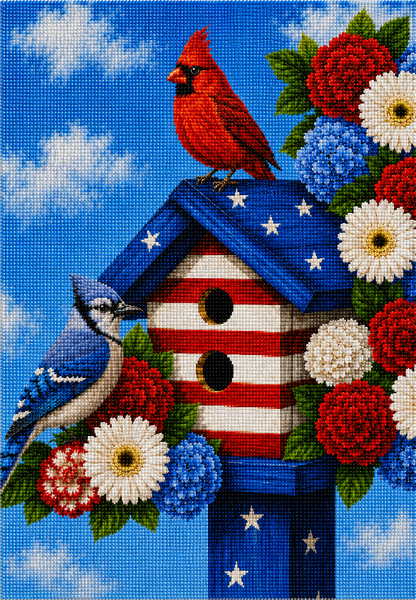 Stars & Songbirds- Diamond Art Kit (45x60cm, Square Drill)