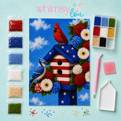 Stars & Songbirds- Diamond Art Kit (45x60cm, Square Drill)