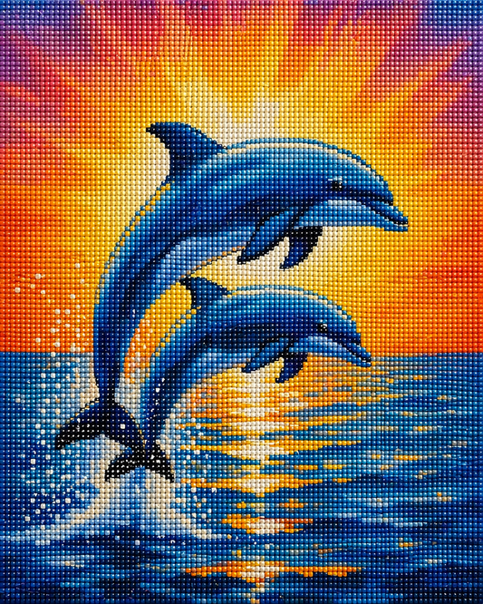 Dancing with The Tide- Diamond Art Kit (40x50cm, Square Drill)