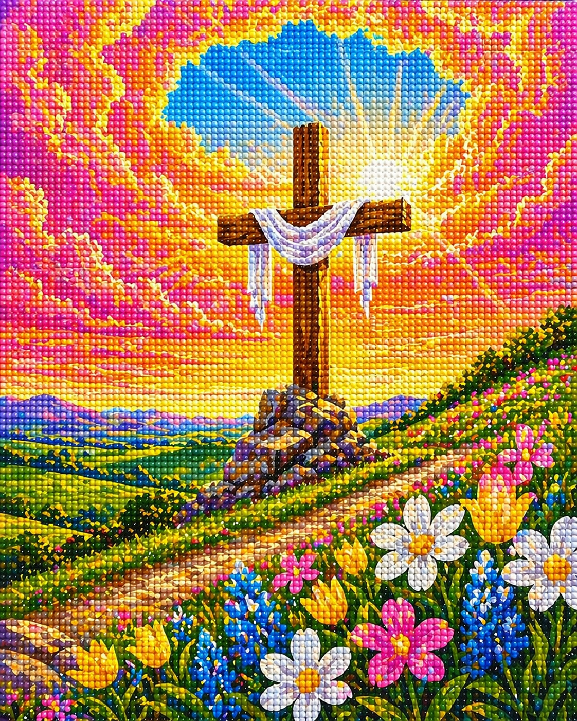 Where Heaven Meets Earth- Diamond Art Kit (40x50cm, Square Drill)