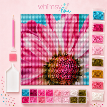 Pretty in Petals- Diamond Art Kit (40x40cm, Round Drill)
