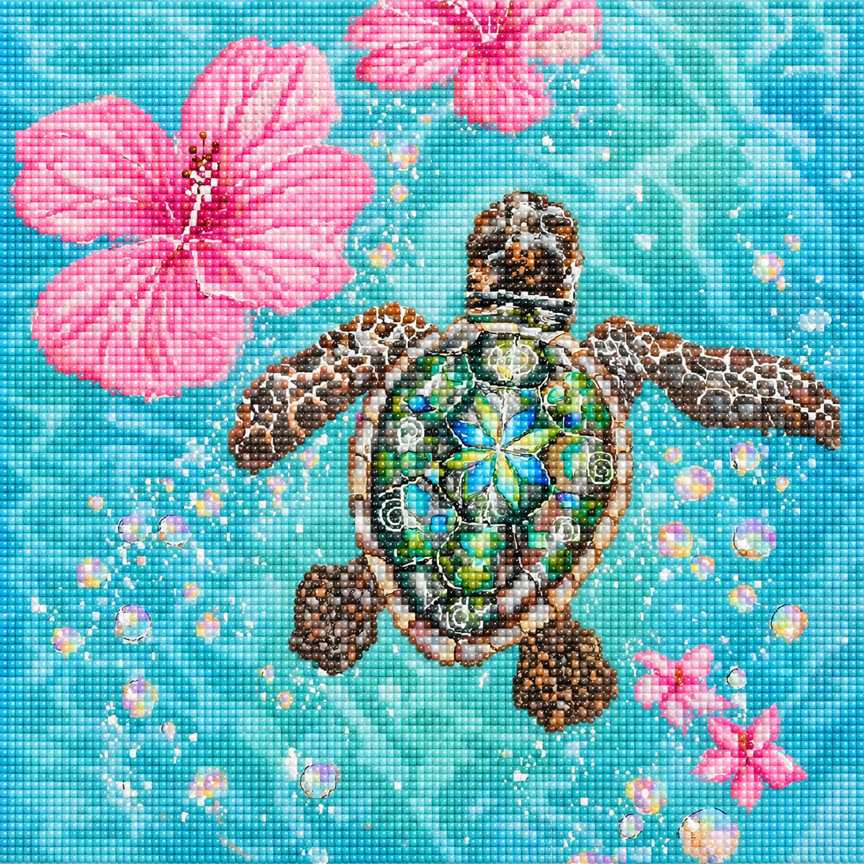 Turtle Island Drift- Diamond Art Kit (50x50cm, Square Drill)