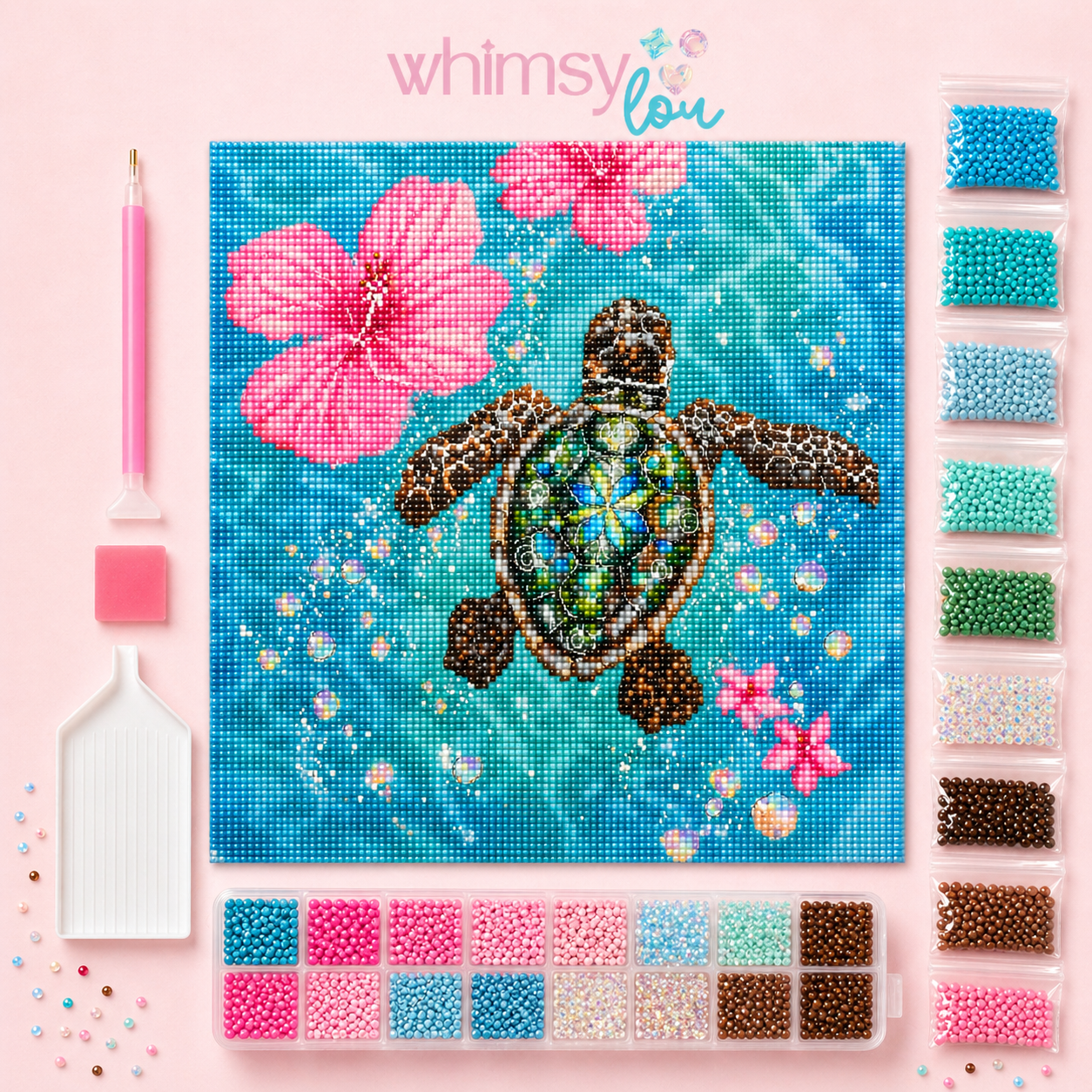 Turtle Island Drift- Diamond Art Kit (50x50cm, Square Drill)