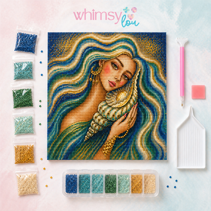 Queen of the Sea- Diamond Art Kit (50x50cm, Square Drill)