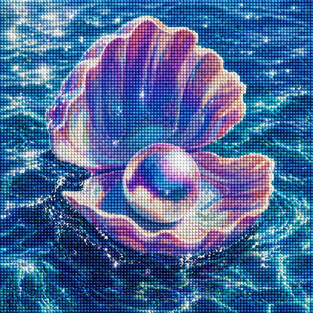 Ocean Treasure- Diamond Art Kit (40x40cm, Round Drill)