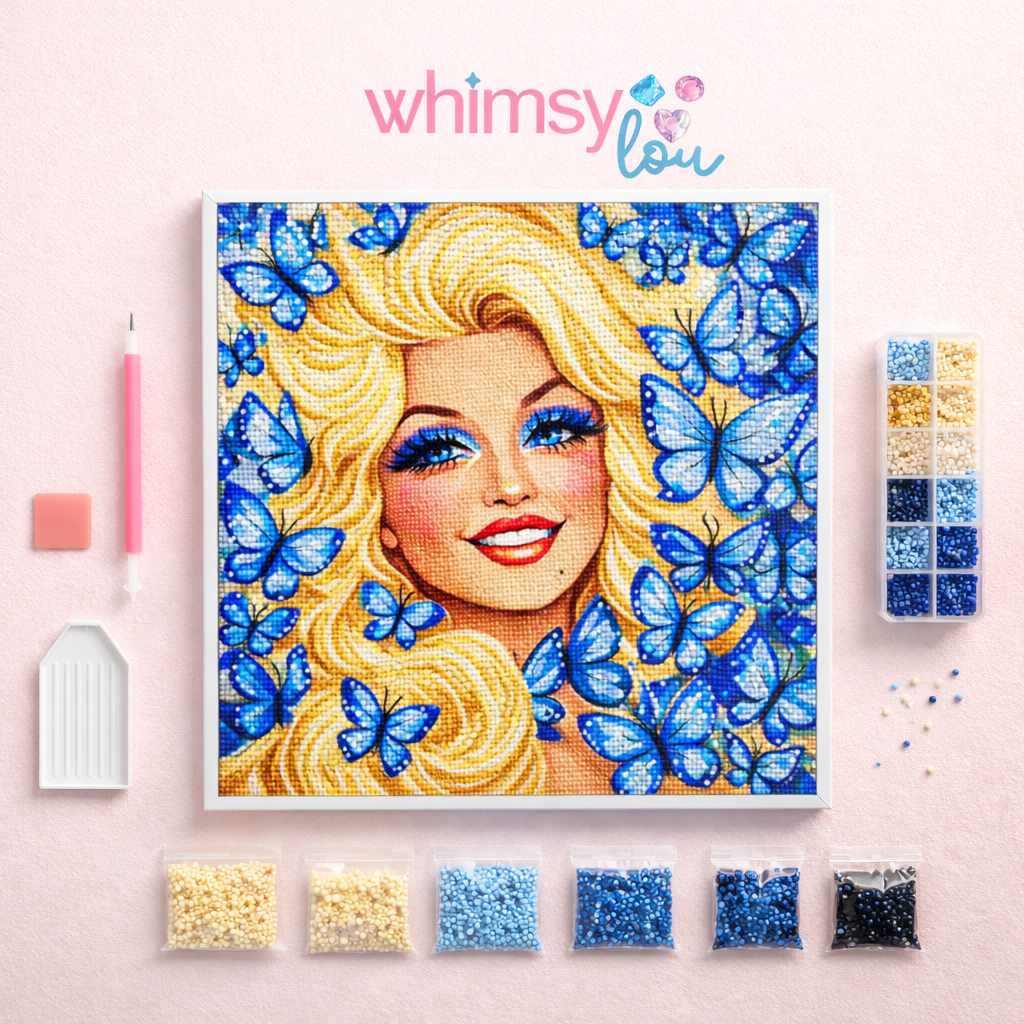 Darling Dolly – Diamond Art Kit (50x50cm, Square Drill)
