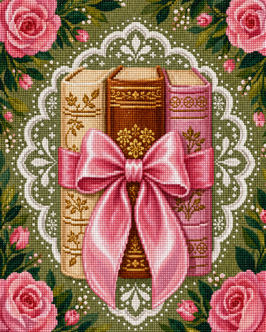 Ribbonbound Stories- Diamond Art Kit (40x50cm, Square Drill)
