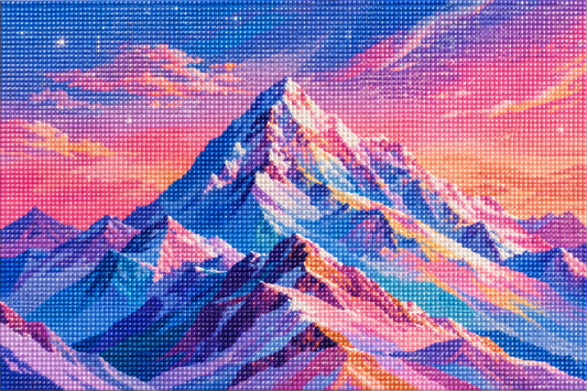 Pastel Everest- Diamond Art Kit (60x40cm, 100% Whimsy Dust Square Drill)