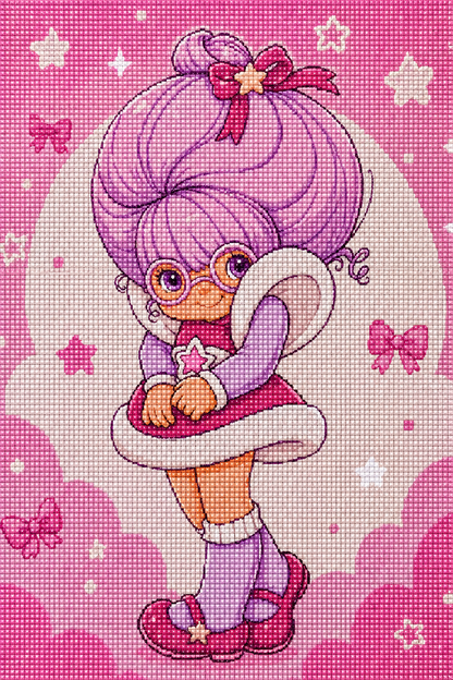 Bashful & Blushing- Diamond Art Kit (40x60cm, Square Drill)