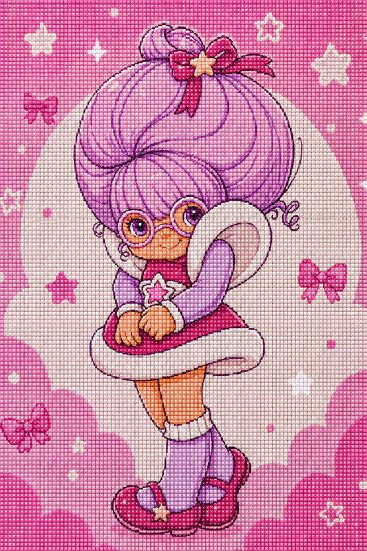 Bashful & Blushing- Diamond Art Kit (40x60cm, Square Drill)