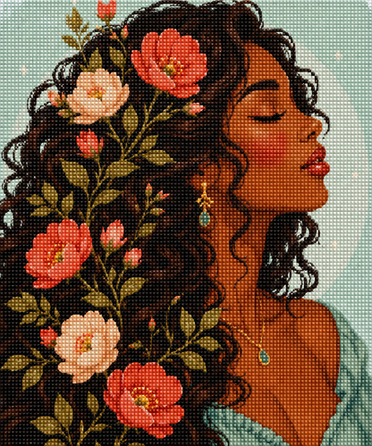 Botanical Beauty – Diamond Art Kit (50x60cm, Square Drill)