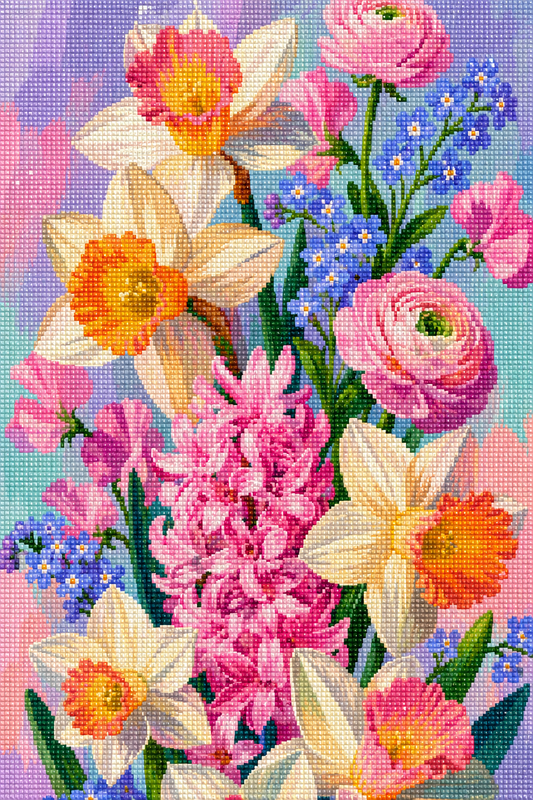 Daffodil Daydream- Diamond Art Kit (40x60cm, Square Drill)