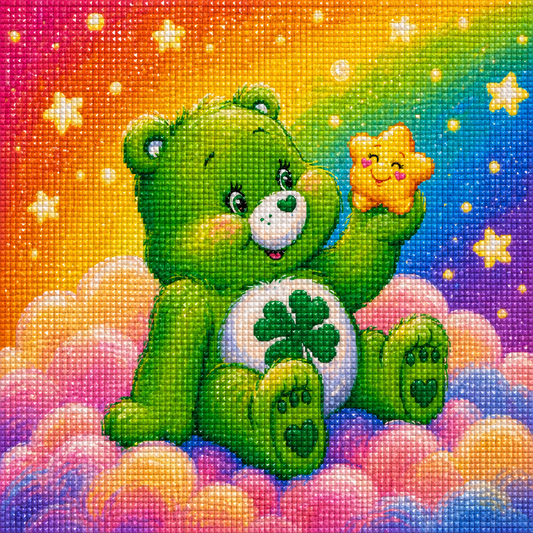 Lucky Charm Cub- Diamond Art Kit (50x50cm, Square Drill)