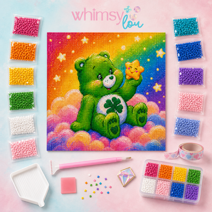 Lucky Charm Cub- Diamond Art Kit (50x50cm, Square Drill)