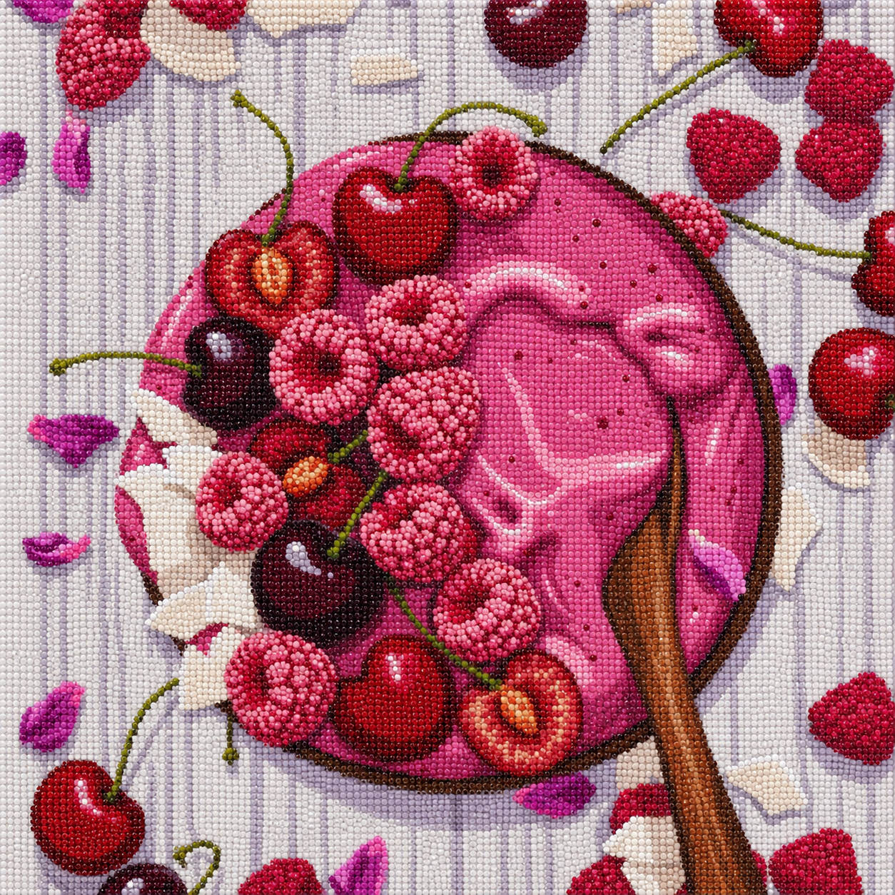 Açaí Cherry Crush- Diamond Art Kit (40x40cm, Round Drill)