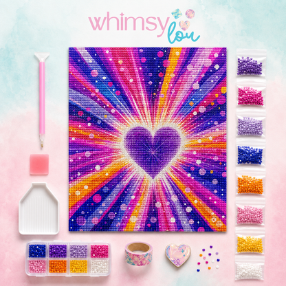 Electric Love - Diamond Art Kit (40x50cm, Round Drill)