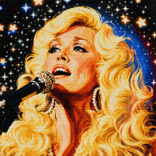 Diamond Girl in a Rhinestone World- Diamond Art Kit (50x50cm, Square Drill)