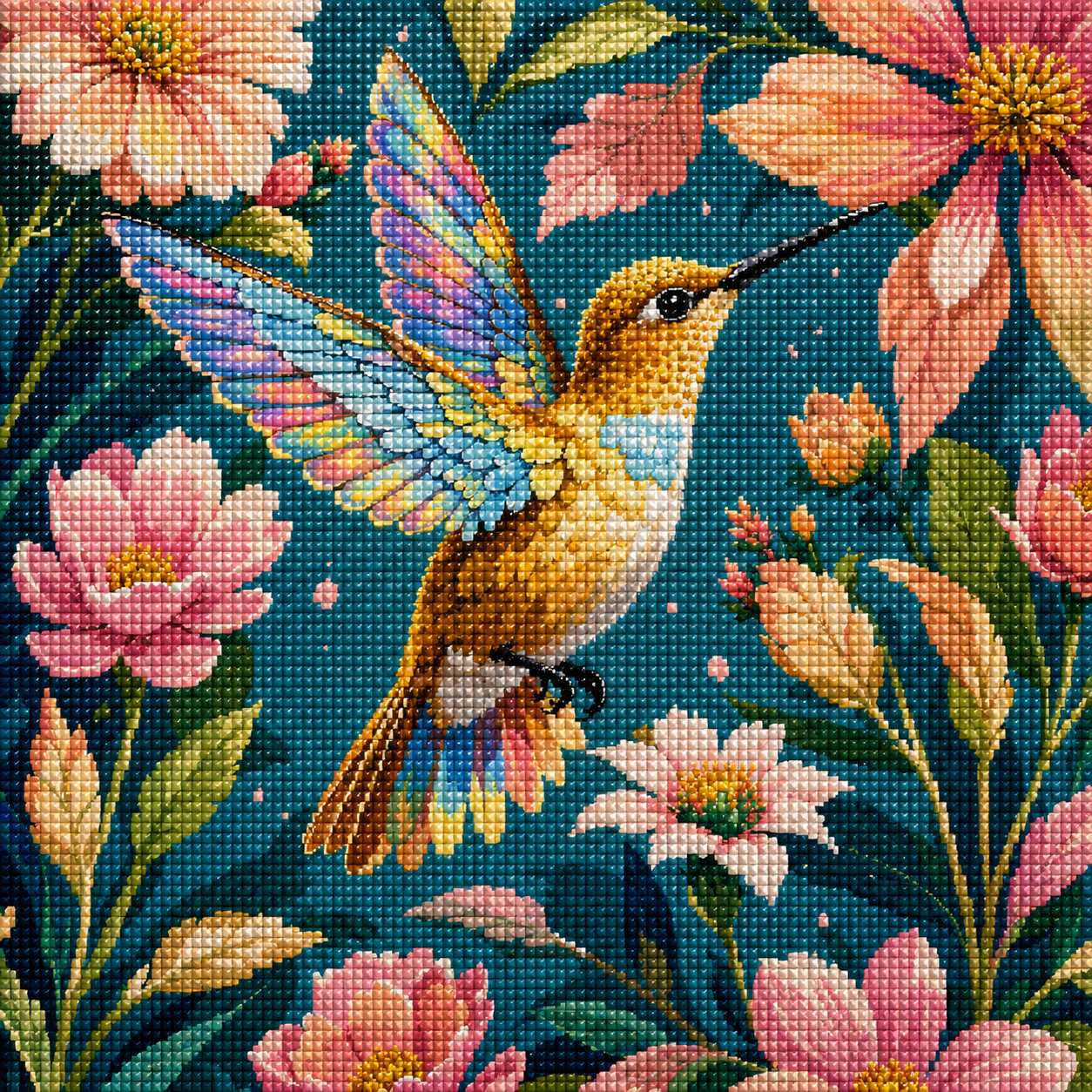 Wings of Whimsy- Diamond Art Kit (50x50cm, Square Drill)