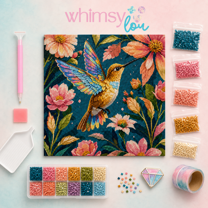 Wings of Whimsy- Diamond Art Kit (50x50cm, Square Drill)