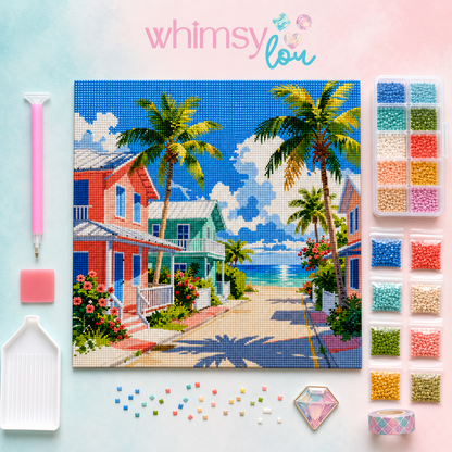 A Walk in the Keys- Diamond Art Kit (50x50cm, Square Drill)
