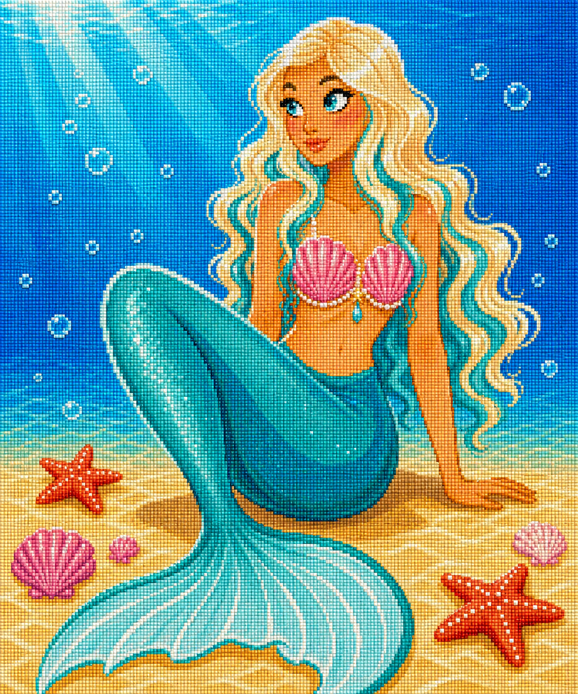 Laguna Mermaid – Diamond Art Kit (50x60cm, Square Drill)
