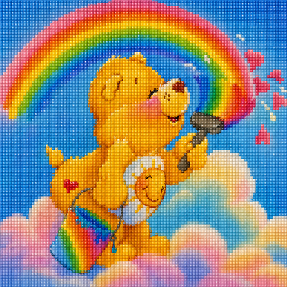 Sunshine Wish Bear- Diamond Art Kit (50x50cm, Square Drill)