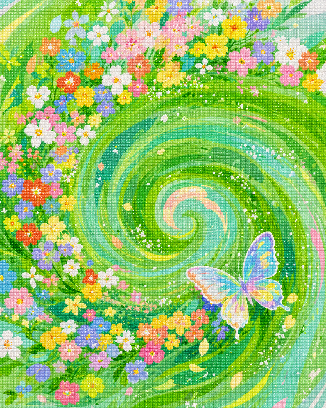 Fluttering Stardust- Diamond Art Kit (40x50cm, 100% Whimsy Dust Square Drill)