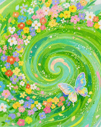 Fluttering Stardust- Diamond Art Kit (40x50cm, 100% Whimsy Dust Square Drill)