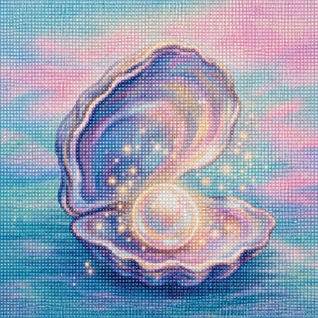 Luminous Pearl- Diamond Art Kit (40x40cm, 100% Whimsy Dust Square Drill)